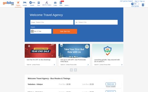 Welcome Travel Agency Sanitised Bus Booking ... - Goibibo
