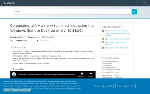 Connecting to VMware virtual machines using the Windows ...