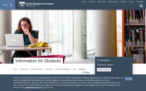 Students HUB | IT Services | Queen Margaret University