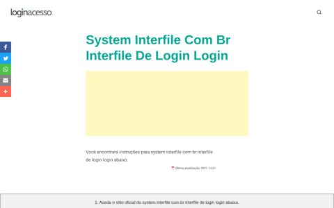 ▷ System Interfile Com Br Interfile De Login Login ...