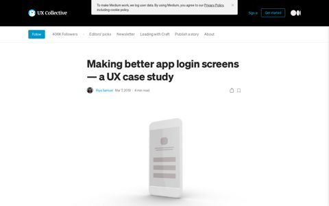 Making better app login screens — a UX case study | by Riya ...
