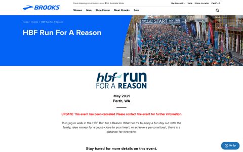 HBF Run For A Reason | Brooks Running Events