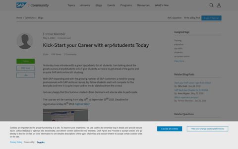 Kick-Start your Career with erp4students Today | SAP Blogs