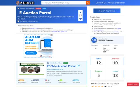 E Auction Portal