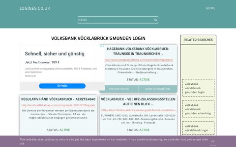 volksbank vöcklabruck gmunden login - General Information ...