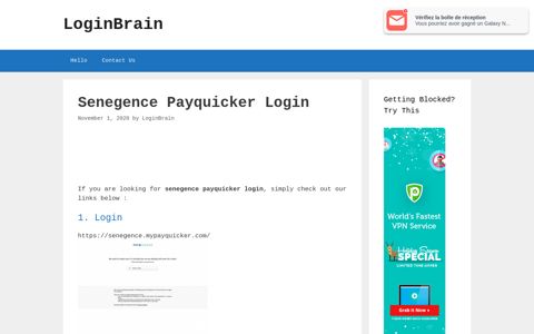 Senegence Payquicker - Login - LoginBrain