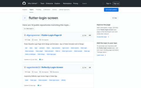 flutter-login-screen · GitHub Topics · GitHub