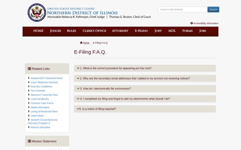 E-Filing F.A.Q. - Northern District of Illinois - USCourts.gov