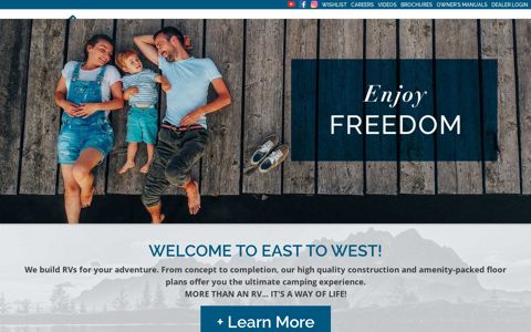 Home | East To West - RV Manufacturer in Elkhart Indiana