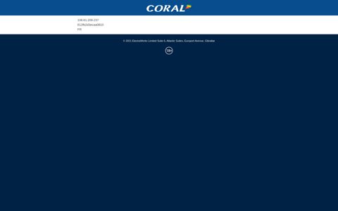 Coral: Online Sports Betting | Latest Odds