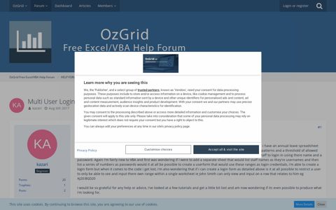 Multi User Login Userform - Excel General - OzGrid Free Excel ...