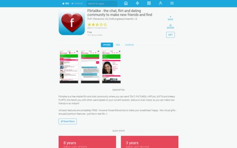 Flirtalike - the chat, flirt and dating community to ... - AppRecs