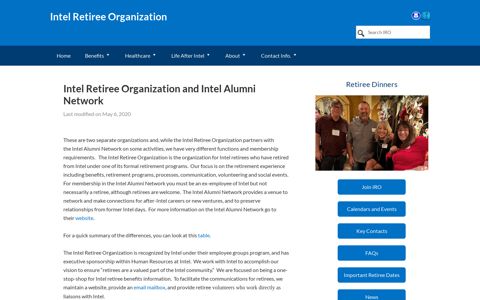 Intel Retiree Organization and Intel Alumni Network - Intel ...