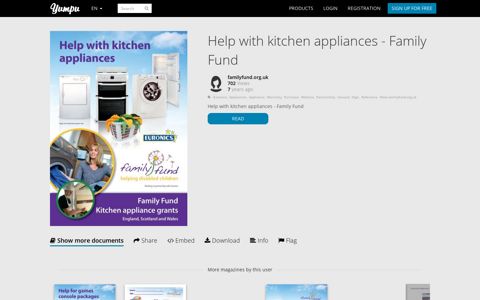 Help with kitchen appliances - Family Fund