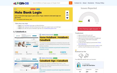 Hola Bank Login - A database full of login pages from all over ...