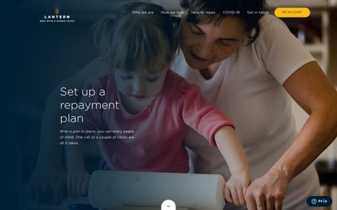 Setting Up A Repayment Plan With Lantern