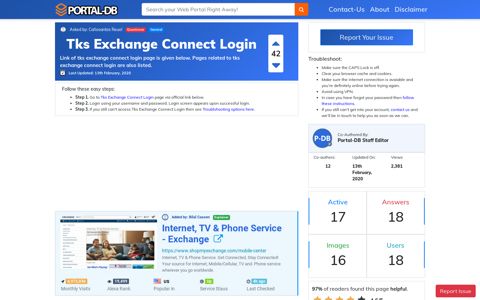 Tks Exchange Connect Login - Portal-DB.live