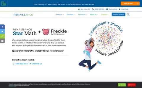 Adaptive math assessment and practice: Star Math + Freckle ...