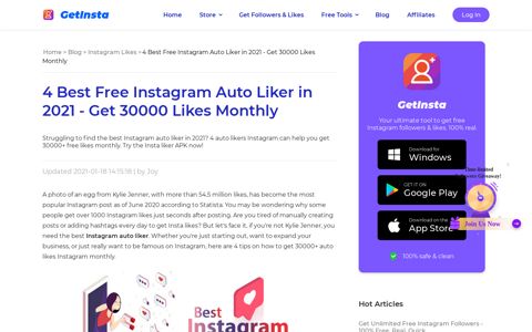 Free Instagram Auto Liker No Password - Monthly 30000 Likes