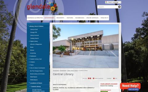 Central Library | City of Glendale, CA