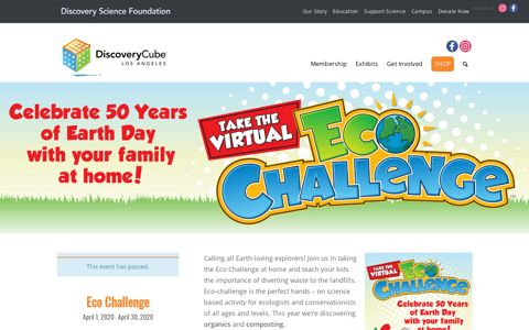 Take the Eco Challenge - Discovery Cube LA