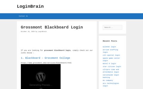 grossmont blackboard login - LoginBrain