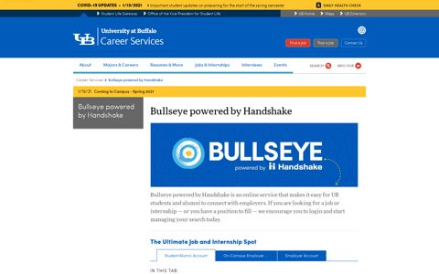 Bullseye powered by Handshake - Career Services ...