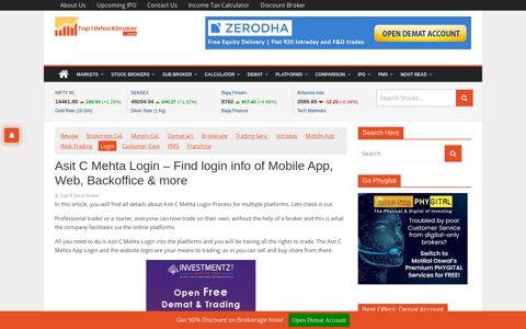 Asit C Mehta Login - Find login info of App, Web, Backoffice ...