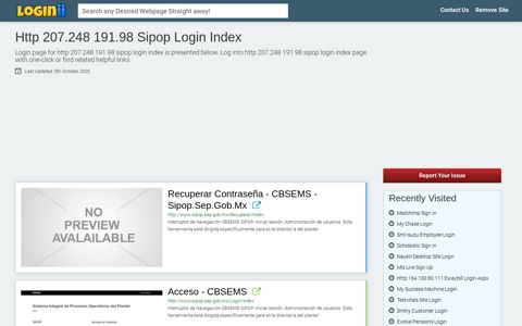 Http 207.248 191.98 Sipop Login Index - Loginii.com