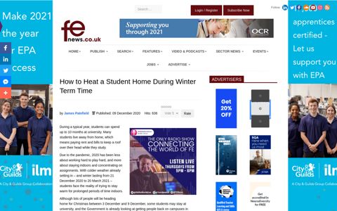 How to Heat a Student Home During Winter Term Time