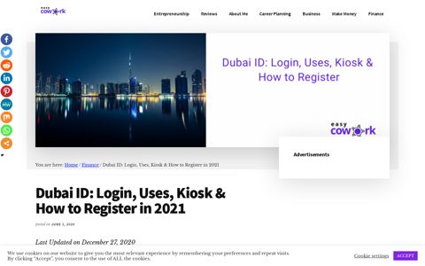 Dubai ID: Login, Uses, Kiosk & How to Register in 2020