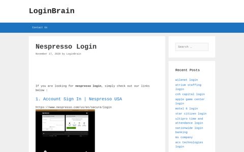 Nespresso Account Sign In | Nespresso Usa - LoginBrain