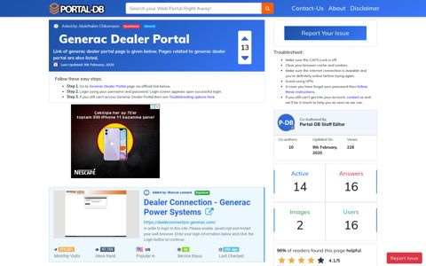 Generac Dealer Portal