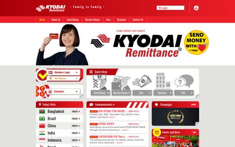Kyodai Remittance - Family to Family -