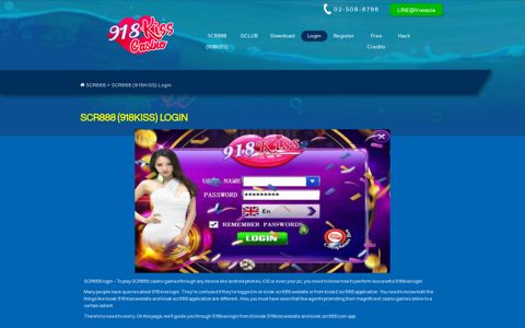 SCR888 Login (kiosk) | How to login in 918KISS Casino [2019]