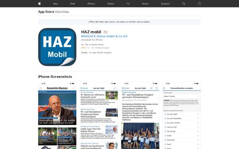‎HAZ mobil im App Store