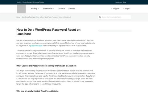 How to Do a WordPress Password Reset on Localhost ...