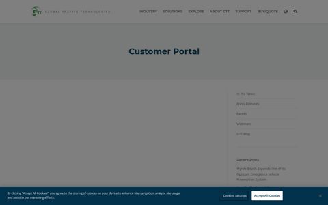 Customer Portal - GTT - Global Traffic Technologies