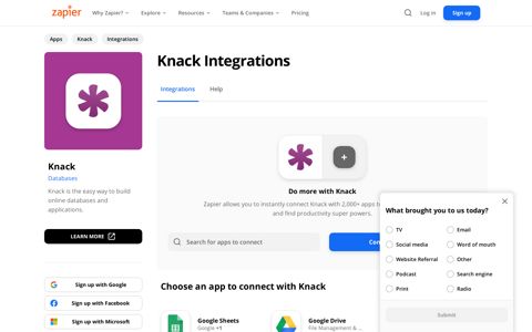 Knack Integrations | Connect Your Apps with Zapier