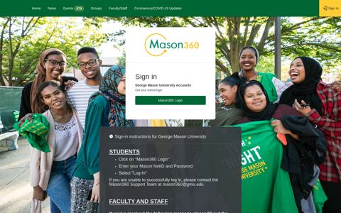 Sign In - Mason360 - George Mason University