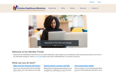 CHM Member Portal - Christian Healthcare Ministries