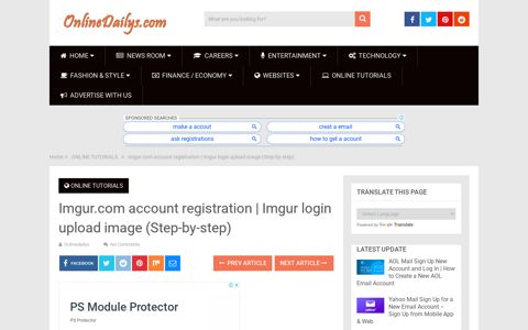 Imgur.com account registration | Imgur login upload image ...
