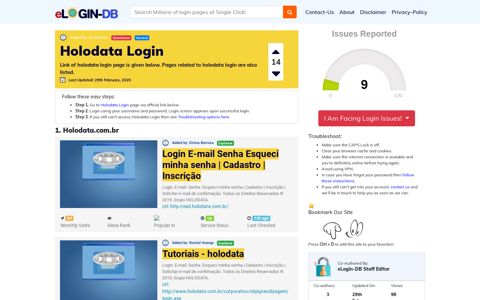 Holodata Login - A database full of login pages from all over ...