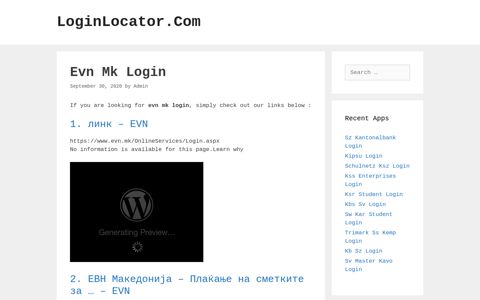 Evn Mk Login - LoginLocator.Com