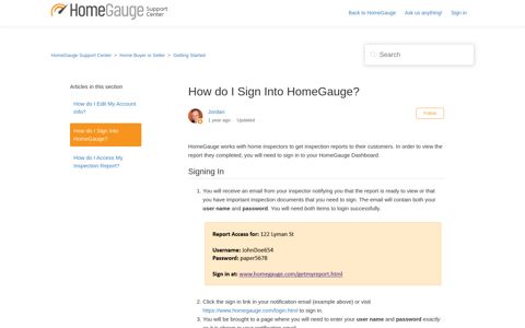 How do I Sign Into HomeGauge? – HomeGauge Support Center