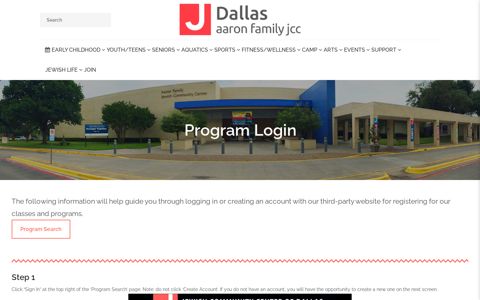 Program Login - Dallas - JCC of Dallas