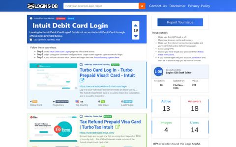 Intuit Debit Card Login - Logins-DB