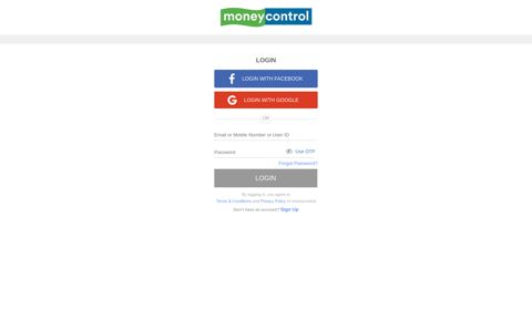 Login - Moneycontrol
