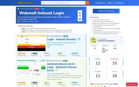 Webmail Indosat Login