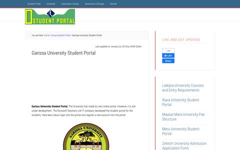 Garissa University Student Portal @students.garissauniversity ...